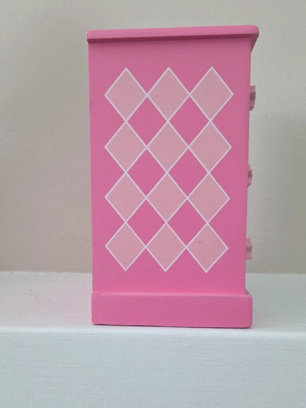 Kids Pink and Aqua Star Jewelry Box with Drawers